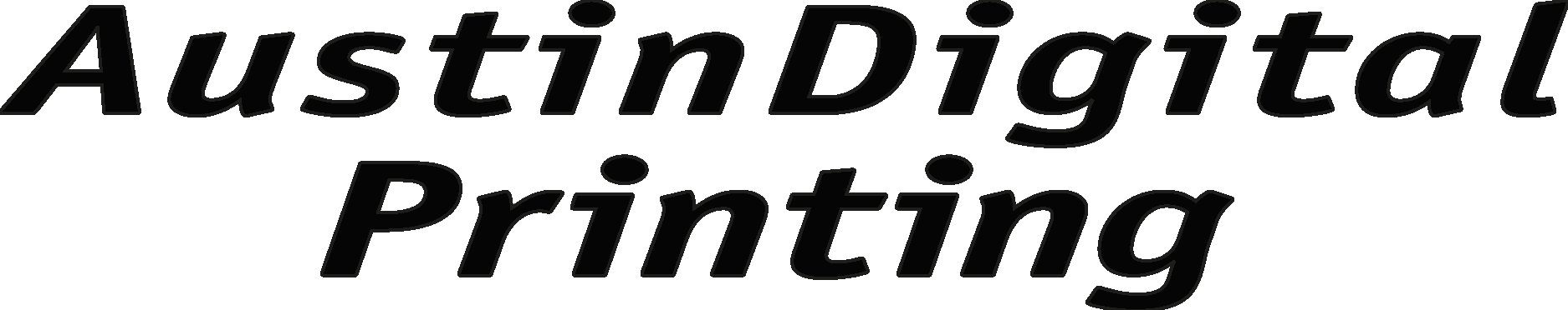 Austin Digital Printing Black Logo Vector Logo